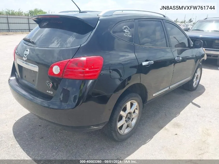 JN8AS5MVXFW761744 2015 Nissan Rogue Select S