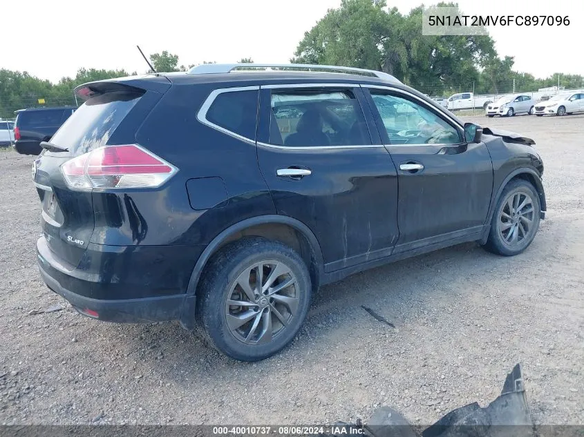 2015 Nissan Rogue Sl VIN: 5N1AT2MV6FC897096 Lot: 40010737