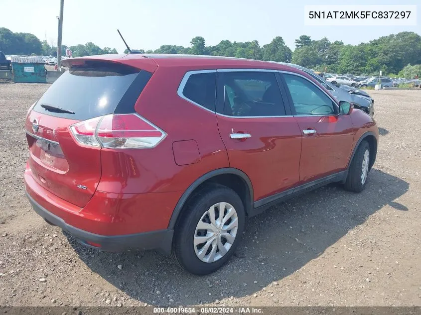 5N1AT2MK5FC837297 2015 Nissan Rogue S