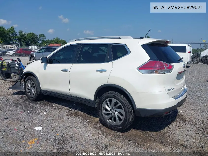 5N1AT2MV2FC829071 2015 Nissan Rogue Sl