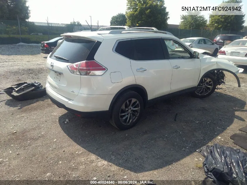 5N1AT2MT4FC924942 2015 Nissan Rogue Sl