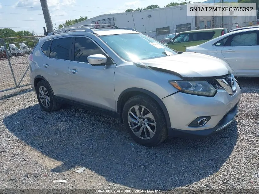 5N1AT2MTXFC765392 2015 Nissan Rogue Sl