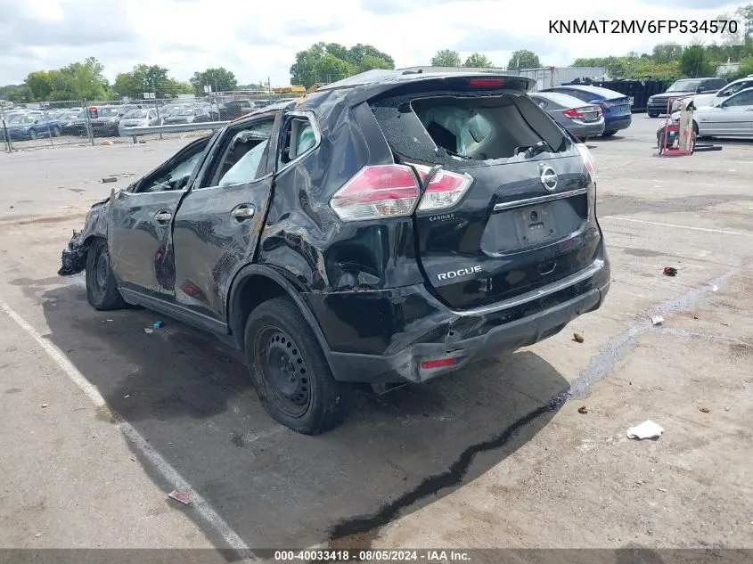 KNMAT2MV6FP534570 2015 Nissan Rogue S