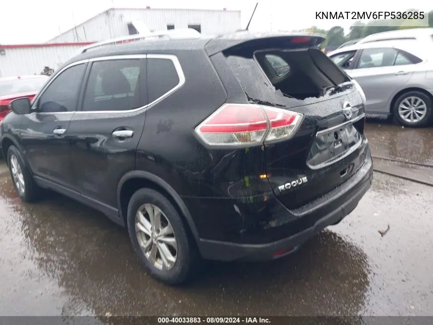 KNMAT2MV6FP536285 2015 Nissan Rogue Sv