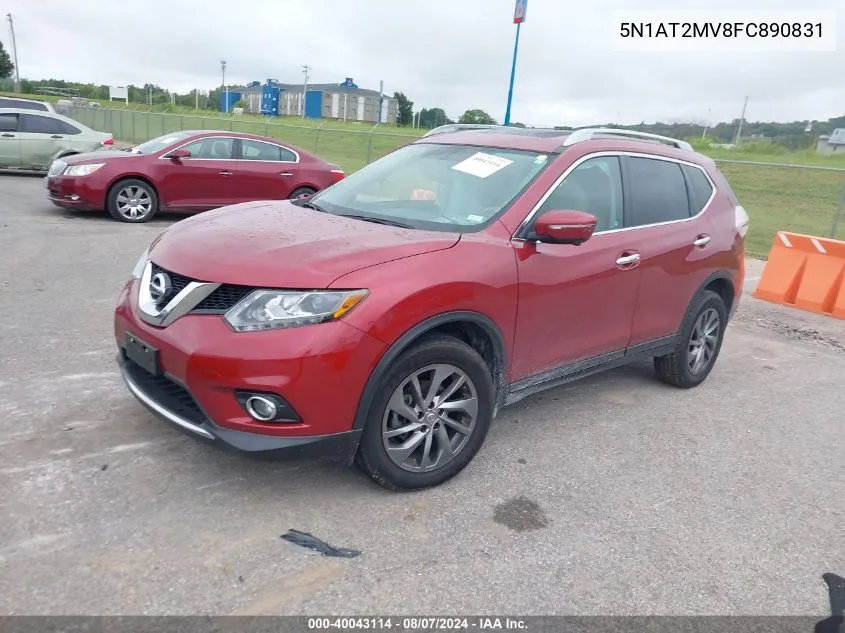 5N1AT2MV8FC890831 2015 Nissan Rogue Sl