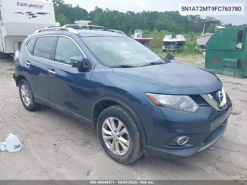 2015 Nissan Rogue Sv VIN: 5N1AT2MT9FC763780 Lot: 40049471