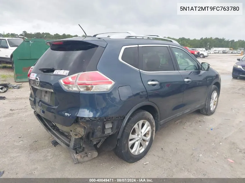 5N1AT2MT9FC763780 2015 Nissan Rogue Sv