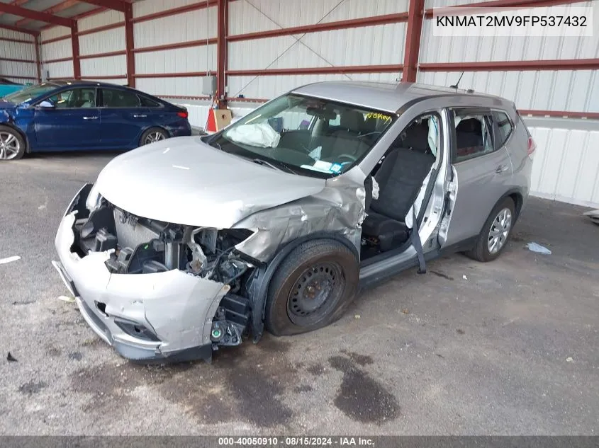 2015 Nissan Rogue S VIN: KNMAT2MV9FP537432 Lot: 40050910