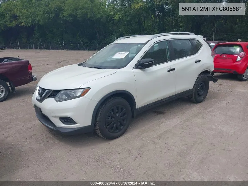 5N1AT2MTXFC805681 2015 Nissan Rogue S/Sl/Sv