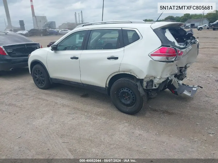 5N1AT2MTXFC805681 2015 Nissan Rogue S/Sl/Sv