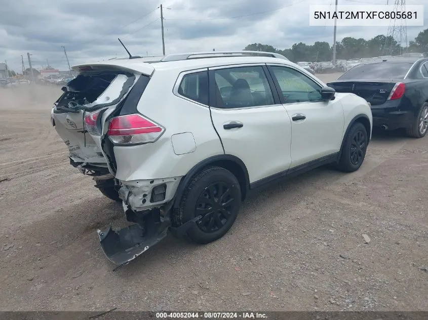 5N1AT2MTXFC805681 2015 Nissan Rogue S/Sl/Sv