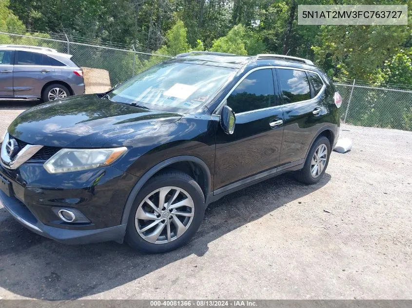 5N1AT2MV3FC763727 2015 Nissan Rogue Sl