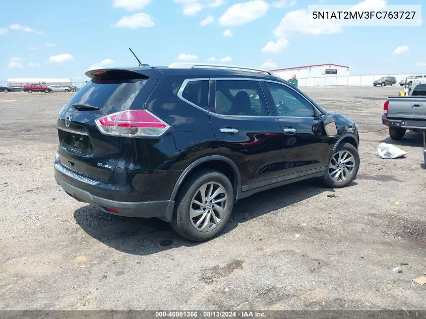 5N1AT2MV3FC763727 2015 Nissan Rogue Sl