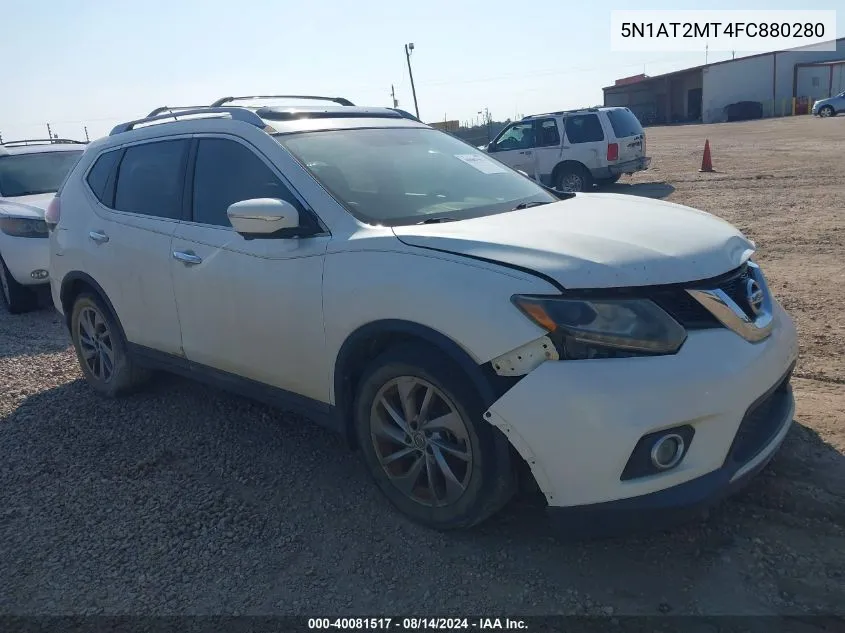 2015 Nissan Rogue Sl VIN: 5N1AT2MT4FC880280 Lot: 40081517