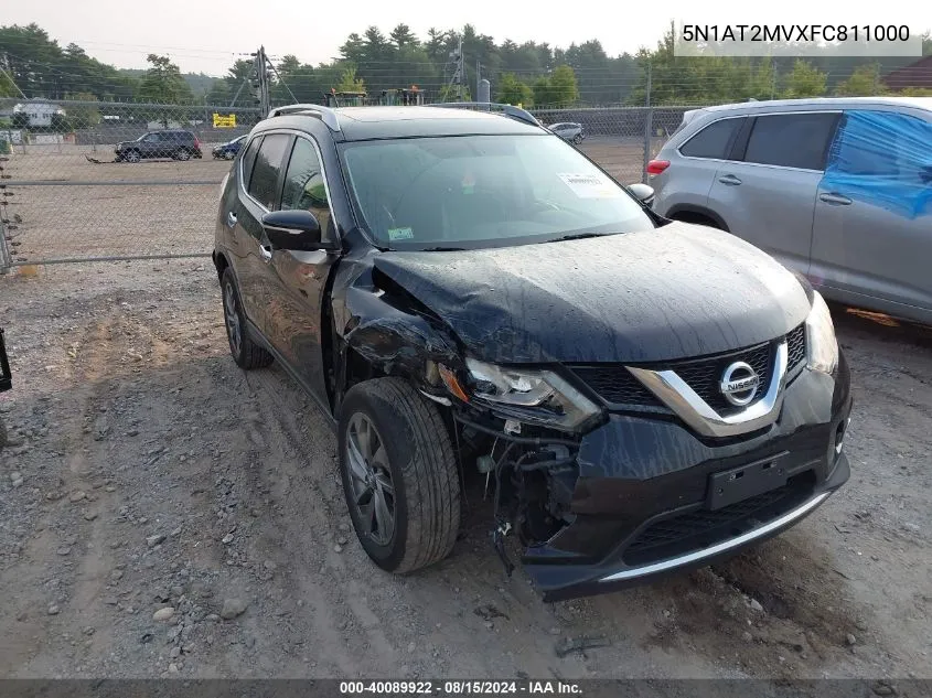 2015 Nissan Rogue Sl VIN: 5N1AT2MVXFC811000 Lot: 40089922