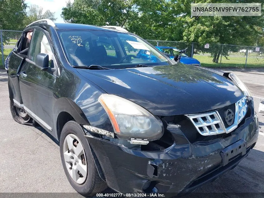 2015 Nissan Rogue Select S VIN: JN8AS5MV9FW762755 Lot: 40102777