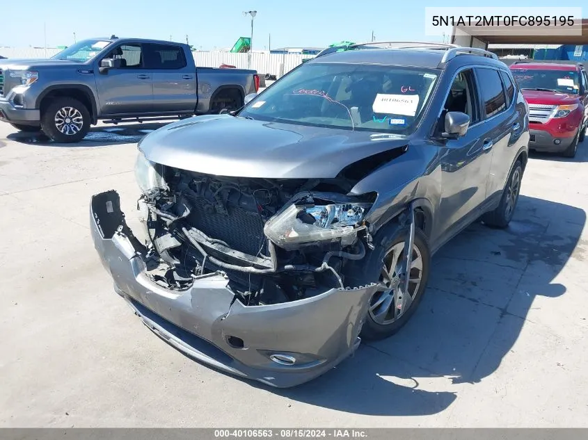 2015 Nissan Rogue Sl VIN: 5N1AT2MT0FC895195 Lot: 40106563