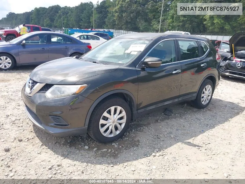 2015 Nissan Rogue S VIN: 5N1AT2MT8FC876927 Lot: 40107845