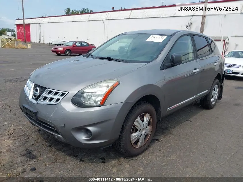 2015 Nissan Rogue Select S VIN: JN8AS5MT6FW672624 Lot: 40111412