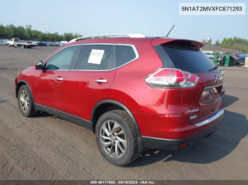 2015 Nissan Rogue Sl VIN: 5N1AT2MVXFC871293 Lot: 40117685