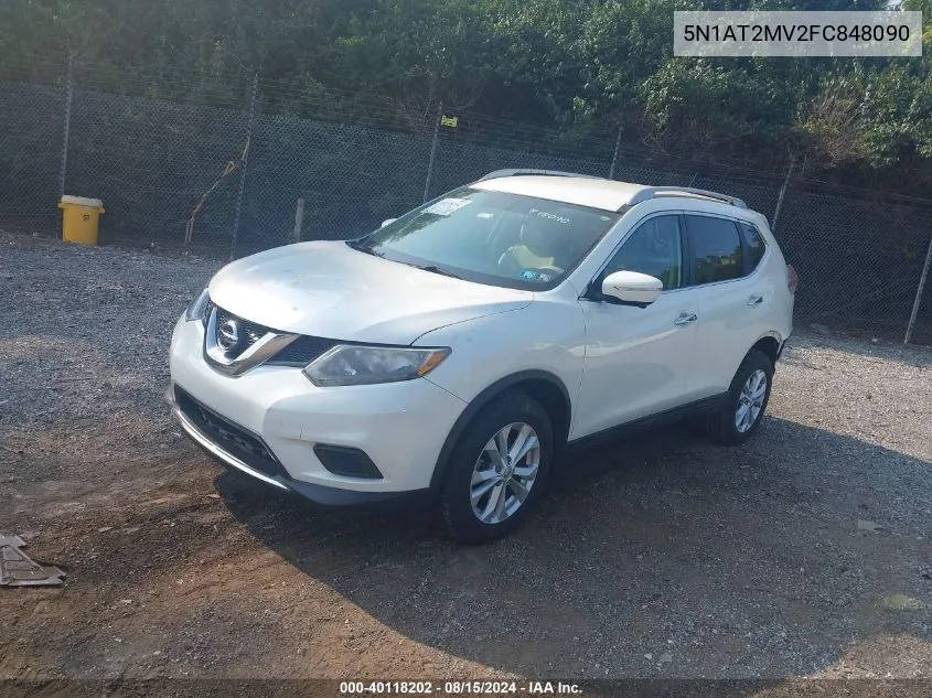 5N1AT2MV2FC848090 2015 Nissan Rogue Sv