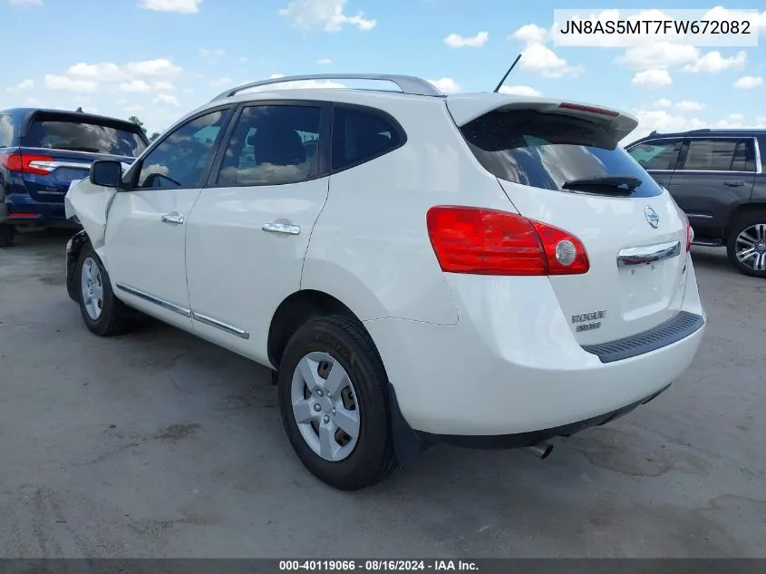 2015 Nissan Rogue Select S VIN: JN8AS5MT7FW672082 Lot: 40119066