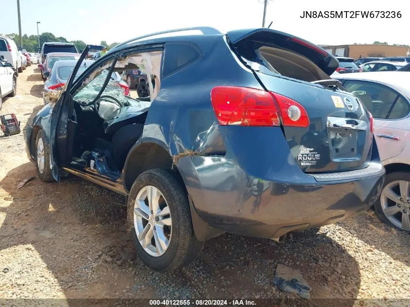 JN8AS5MT2FW673236 2015 Nissan Rogue Select S