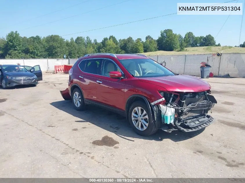 KNMAT2MT5FP531304 2015 Nissan Rogue Sv