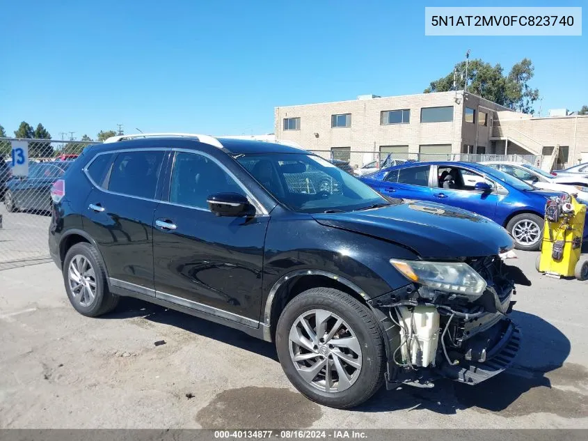 2015 Nissan Rogue Sl VIN: 5N1AT2MV0FC823740 Lot: 40134877