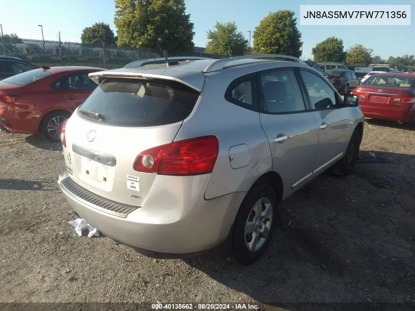 JN8AS5MV7FW771356 2015 Nissan Rogue Select S