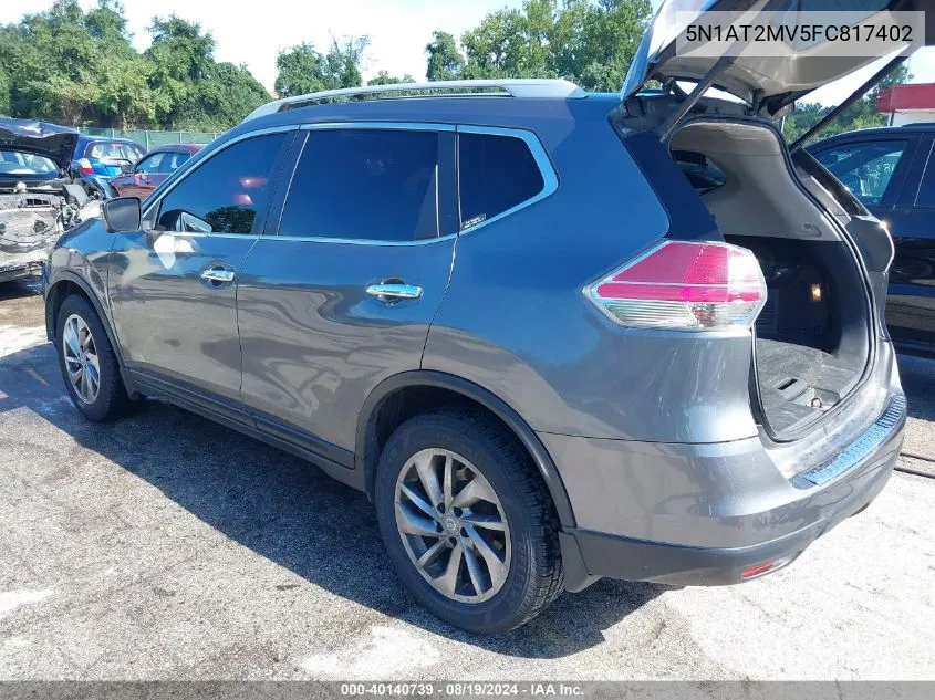 5N1AT2MV5FC817402 2015 Nissan Rogue Sl