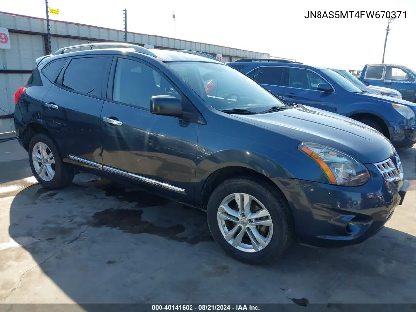 2015 Nissan Rogue Select S VIN: JN8AS5MT4FW670371 Lot: 40141602