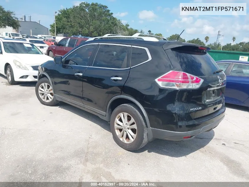 KNMAT2MT1FP571671 2015 Nissan Rogue S/Sl/Sv