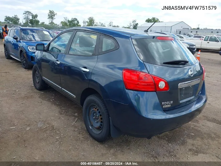 JN8AS5MV4FW751579 2015 Nissan Rogue Select S