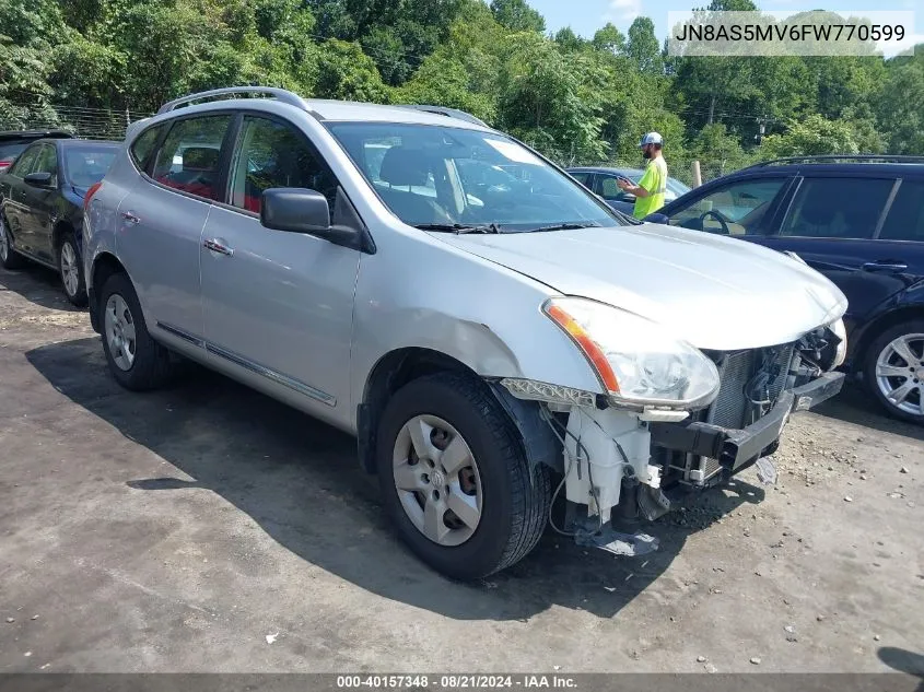 2015 Nissan Rogue Select S VIN: JN8AS5MV6FW770599 Lot: 40157348