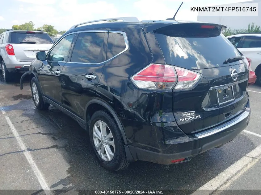 KNMAT2MT4FP516745 2015 Nissan Rogue Sv