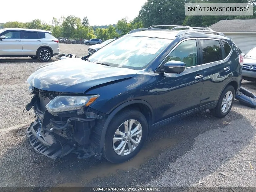 2015 Nissan Rogue Sv VIN: 5N1AT2MV5FC880564 Lot: 40167040