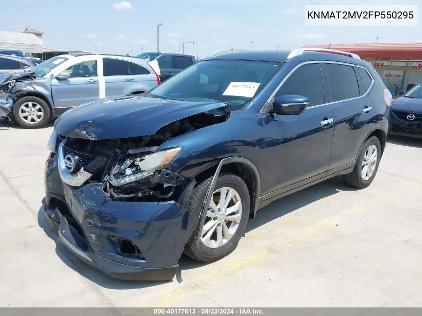 2015 Nissan Rogue Sv VIN: KNMAT2MV2FP550295 Lot: 40177613