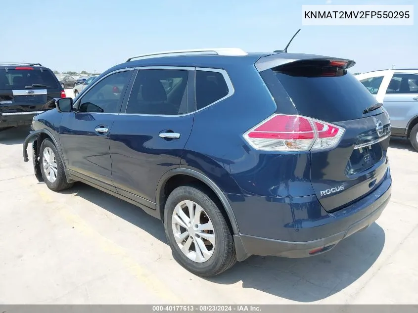 2015 Nissan Rogue Sv VIN: KNMAT2MV2FP550295 Lot: 40177613