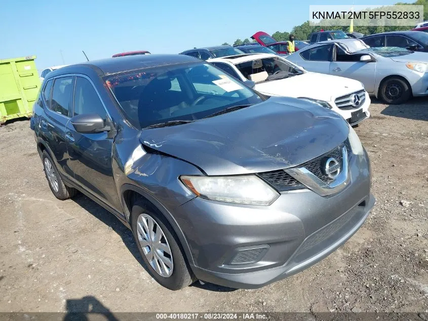 KNMAT2MT5FP552833 2015 Nissan Rogue S