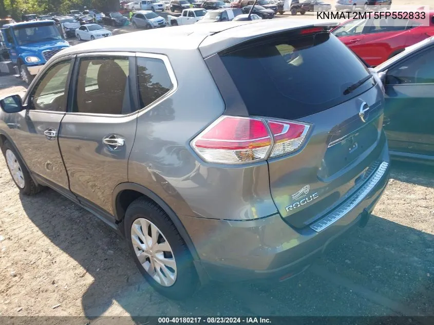 KNMAT2MT5FP552833 2015 Nissan Rogue S