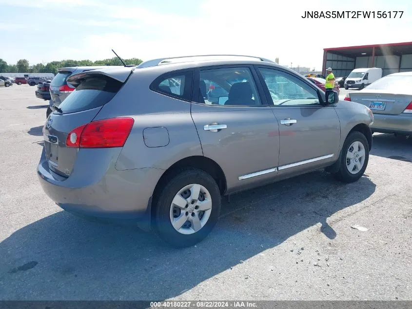 2015 Nissan Rogue Select S VIN: JN8AS5MT2FW156177 Lot: 40180227