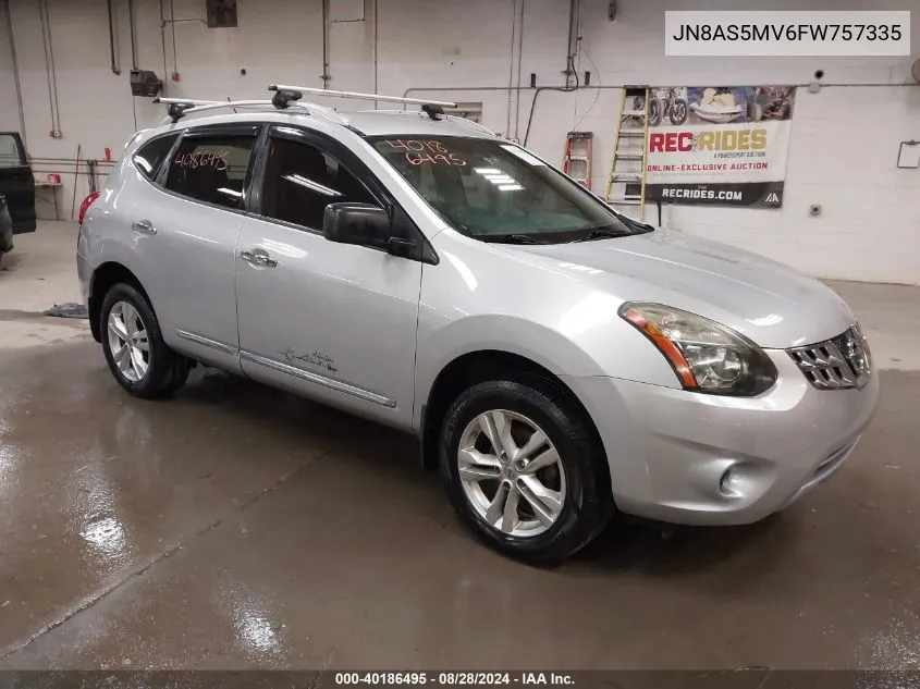 2015 Nissan Rogue Select S VIN: JN8AS5MV6FW757335 Lot: 40186495