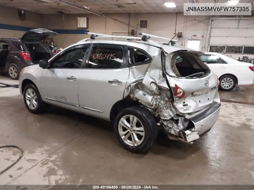 2015 Nissan Rogue Select S VIN: JN8AS5MV6FW757335 Lot: 40186495