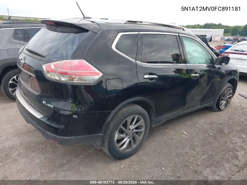 5N1AT2MV0FC891181 2015 Nissan Rogue Sl