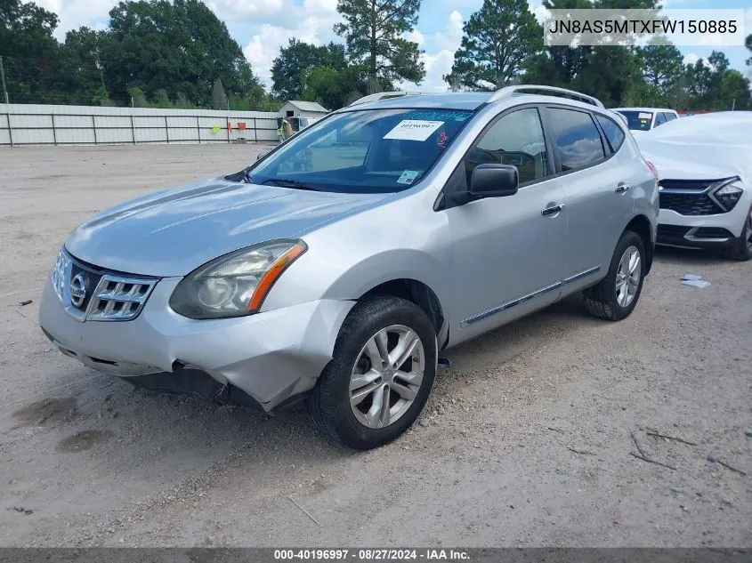 2015 Nissan Rogue Select S VIN: JN8AS5MTXFW150885 Lot: 40196997