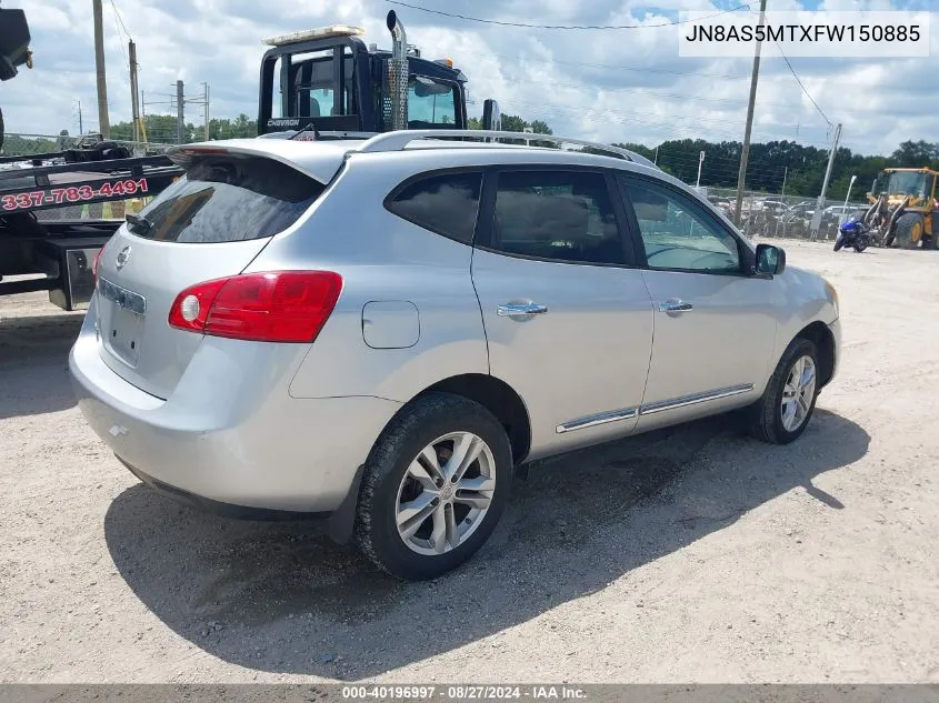 2015 Nissan Rogue Select S VIN: JN8AS5MTXFW150885 Lot: 40196997