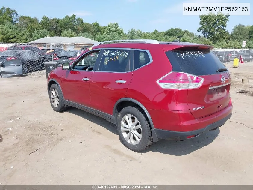 2015 Nissan Rogue Sv VIN: KNMAT2MV1FP562163 Lot: 40197691