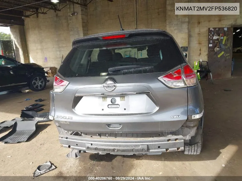 KNMAT2MV2FP536820 2015 Nissan Rogue S