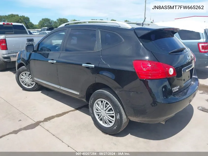 2015 Nissan Rogue Select S VIN: JN8AS5MT7FW665262 Lot: 40207254